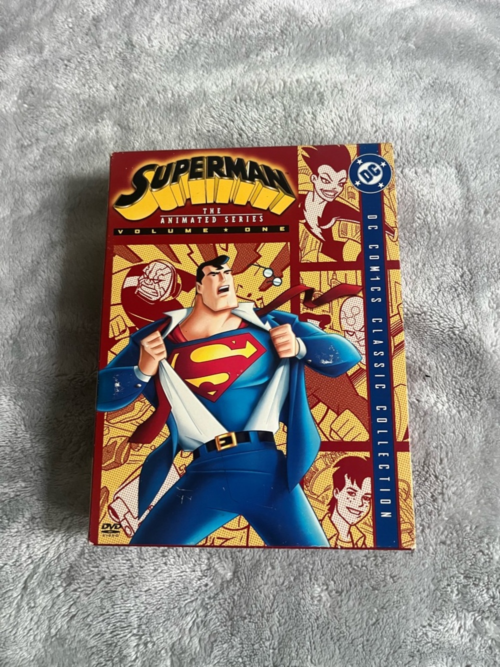 DC Superman Animated Series Volume One - Red & Blue Cover Art